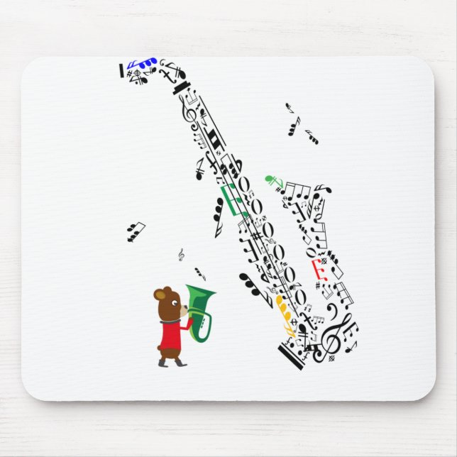 saxophone mouse pad (Front)