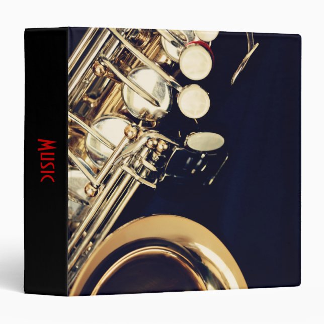 Saxophone Music Binder (Front/Spine)