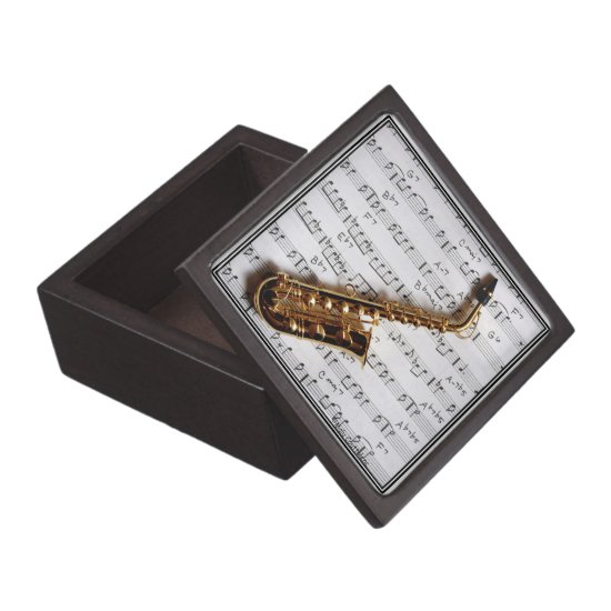 Saxophone  Music Customizable Premium Gift Box