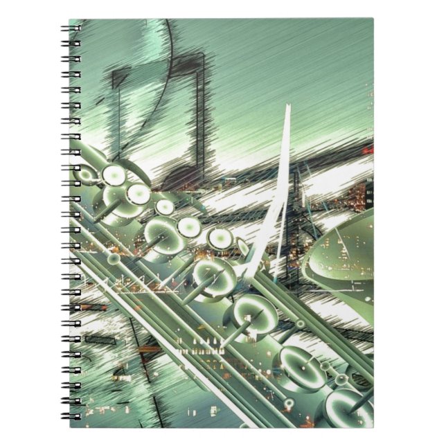 Saxophone music design accessories - customize notebook (Front)
