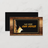 Saxophone Music Gentleman Club Card (Front/Back)