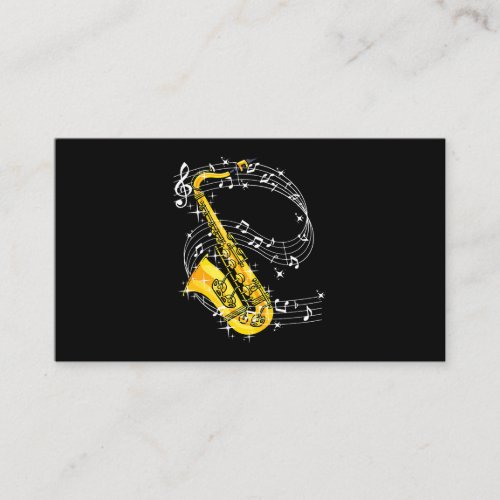 Saxophone Music Jazz Saxophone Business Card