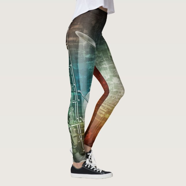 Saxophone Music Leggings (Right)