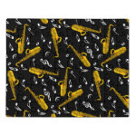 Saxophone Music Note Pattern