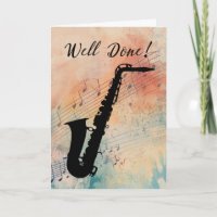 Saxophone Music Performance Congratulations