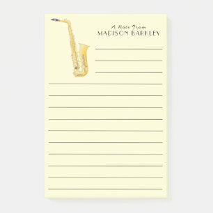 Saxophone Music Teacher Post-it Notes
