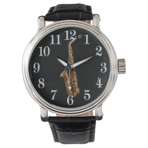 Saxophone Music-Themed Musician's Gift Watch