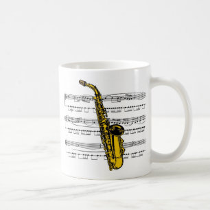 Saxophone musical 13 B Coffee Mug