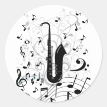 saxophone musical sticker