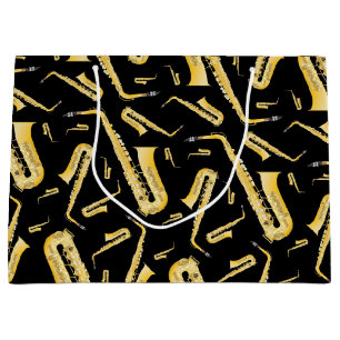 Saxophone Musician Band Teacher Large Gift Bag
