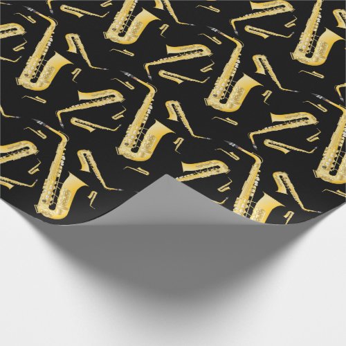 Saxophone Musician Band Teacher Wrapping Paper
