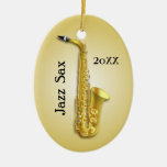 Saxophone Musician Custom Photo Ornament at Zazzle