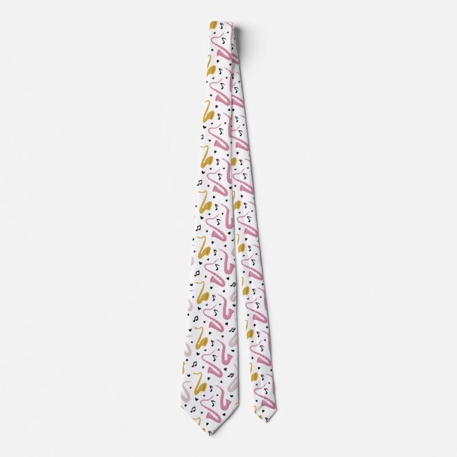 Saxophone  neck tie (Front)