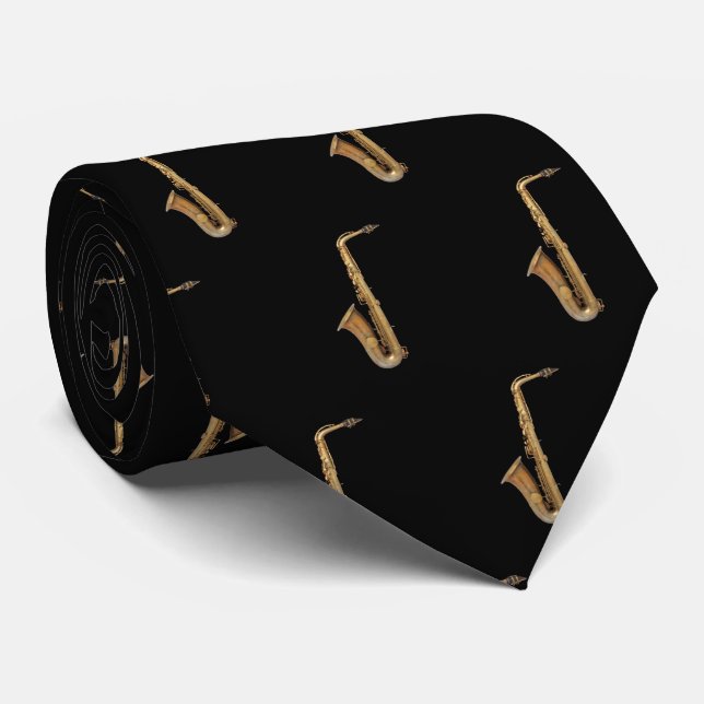 Saxophone Neck Tie (Rolled)