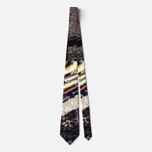 Saxophone on Wall Neck Tie (Front)