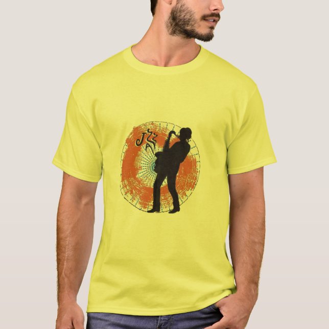 saxophone orange T-Shirt (Front)