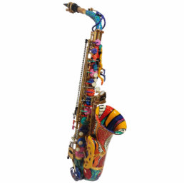 Saxophone Photo Print Color Sculpture Gift Juleez
