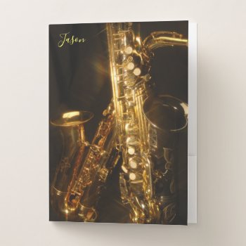 Saxophone Photograph Folder by Lilleaf at Zazzle