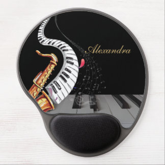 Saxophone Piano Music Luxury Personalized Gel Mouse Pad