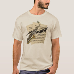 Saxophone & Piano Music T-Shirt