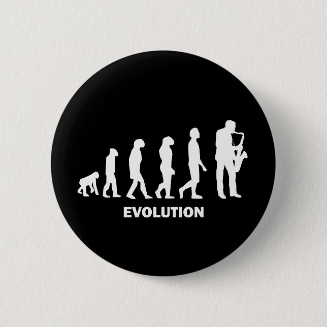 Saxophone Pinback Button (Front)
