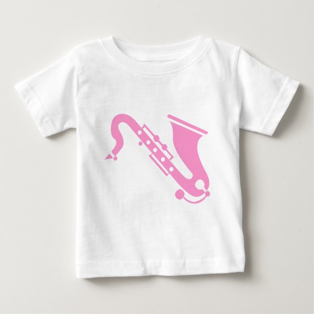 Saxophone - Pink Baby T-Shirt (Front)
