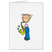 Saxophone Player Card (Front)