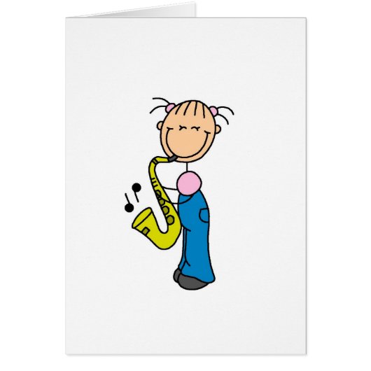 Saxophone Player Card (Front)