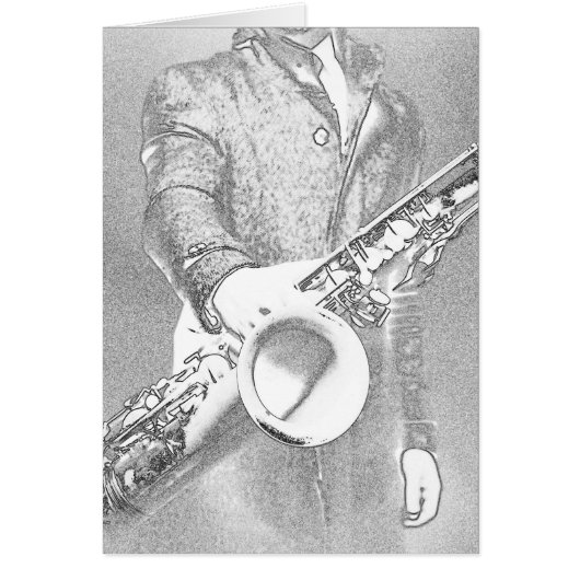 saxophone player cards (Front)
