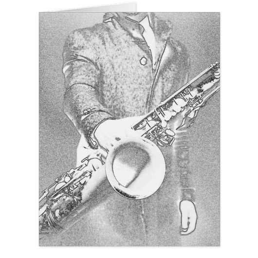 saxophone player cards (Front)