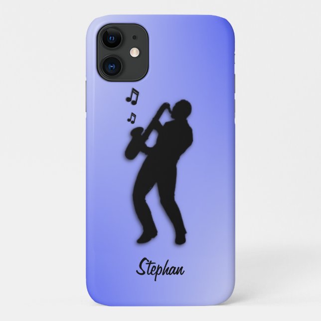 Saxophone Player Case-Mate iPhone Case (Back)