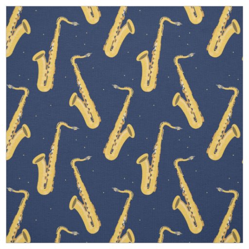 Saxophone Player Cool Saxophonist Fabric