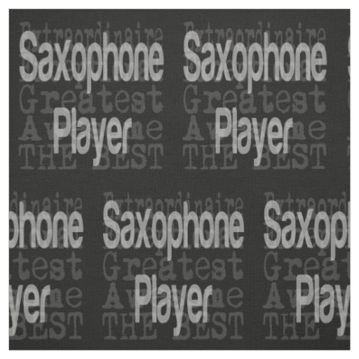 Saxophone Player Extraordinaire Fabric