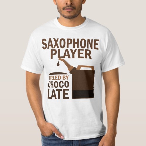 Saxophone Player Funny Chocolate T_Shirt