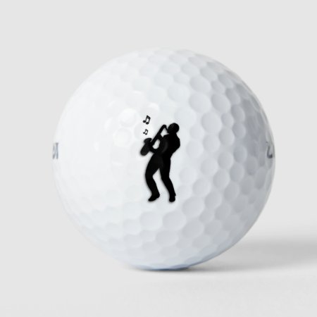 Saxophone Player Golf Balls