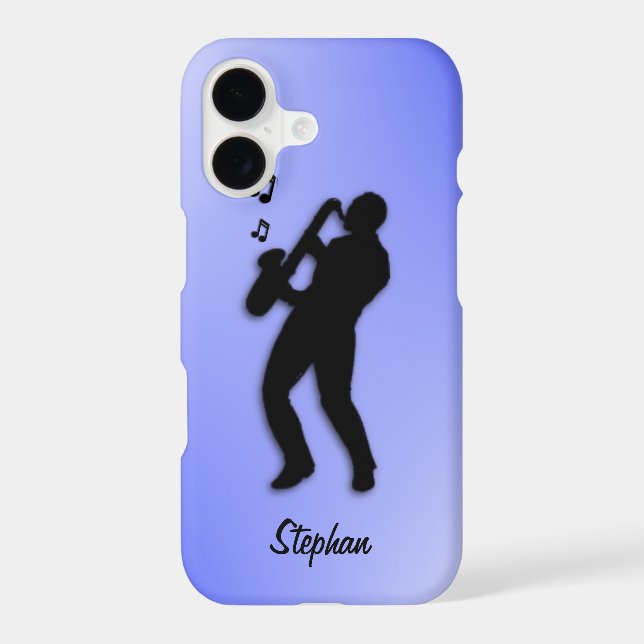 Saxophone Player Iphone Case (Back)
