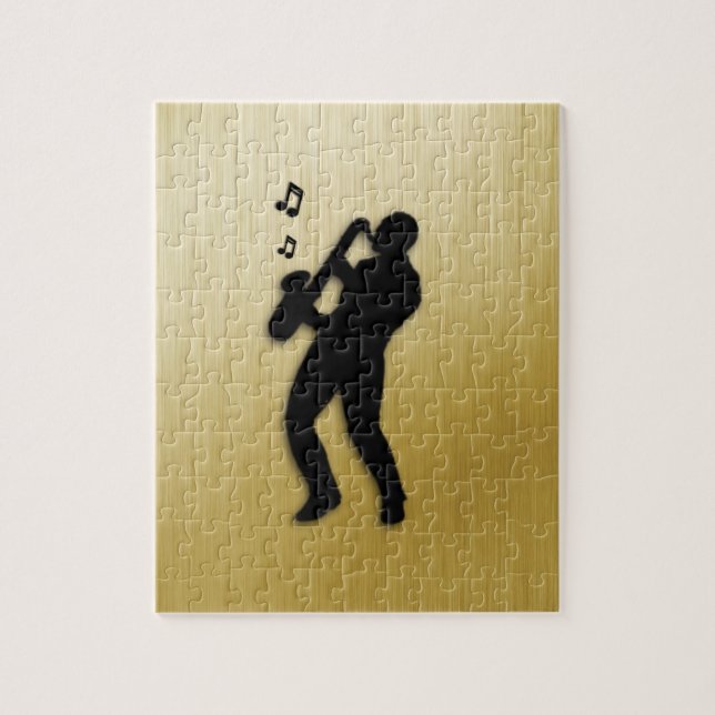 Saxophone Player Jigsaw Puzzle (Vertical)
