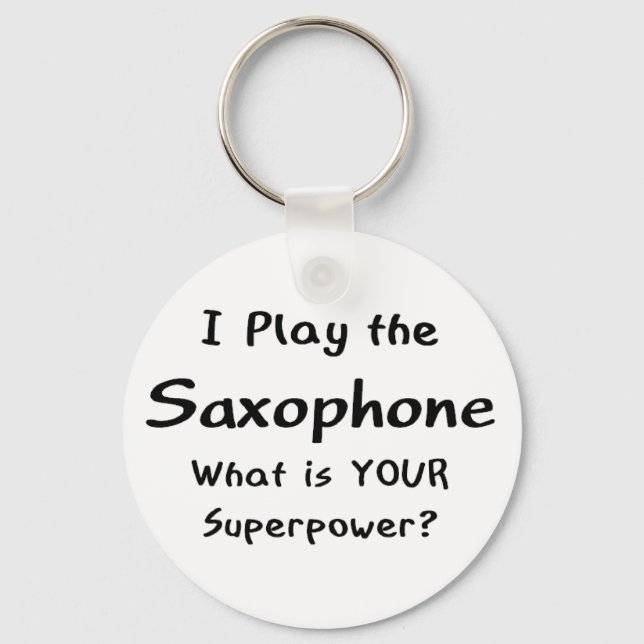 saxophone player keychain (Front)