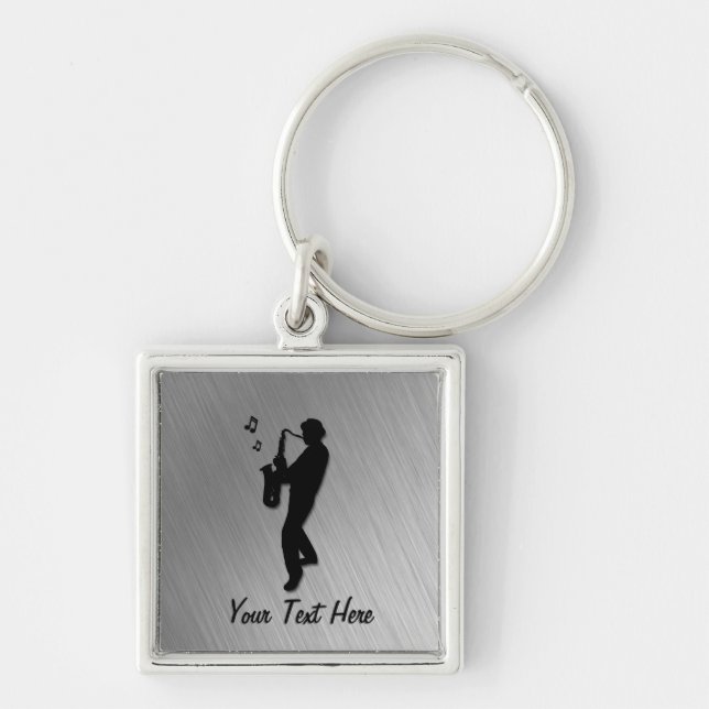 Saxophone Player Keychain (Front)
