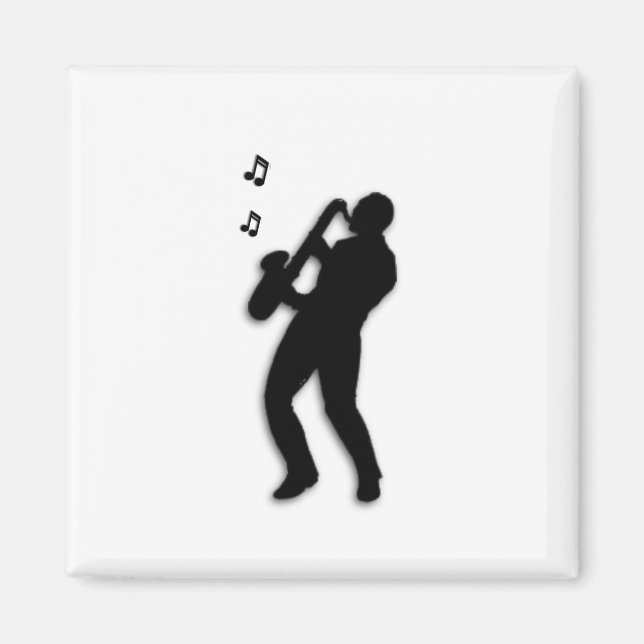 Saxophone Player Magnet (Front)
