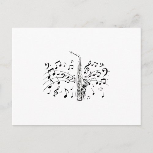 Saxophone Player Musical Instrument Musician Gift Postcard