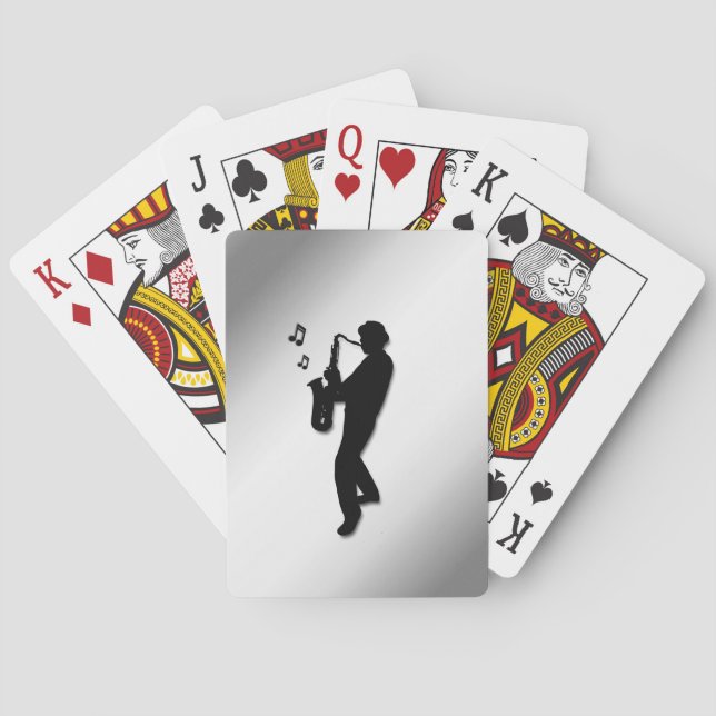 Saxophone Player Poker Cards (Back)