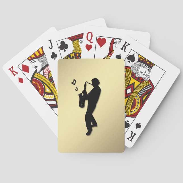 Saxophone Player Poker Cards (Back)