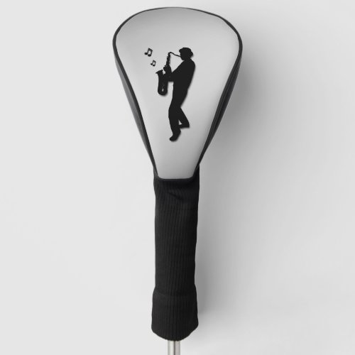 Saxophone Player Silver Golf Head Cover