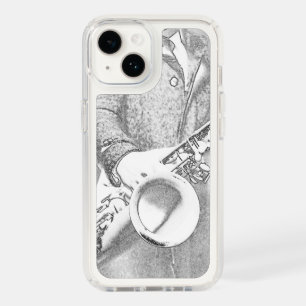 saxophone player speck iPhone 14 case
