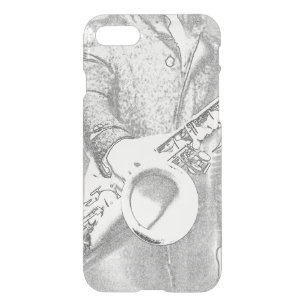 saxophone player iPhone SE/8/7 case