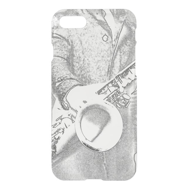 saxophone player uncommon iPhone case (Back)