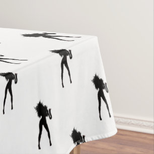 Saxophone Player Woman Tablecloth - Choose Color