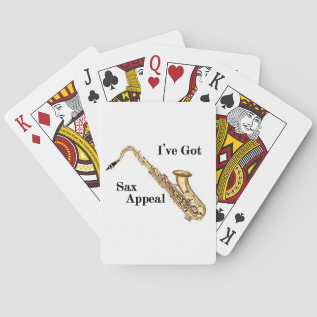 Saxophone Poker Cards (Back)