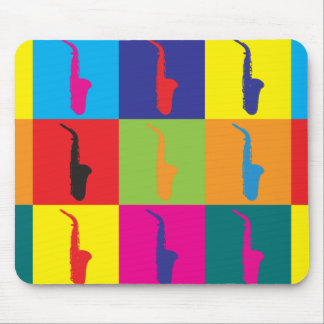 Saxophone Pop Art Mouse Pad
